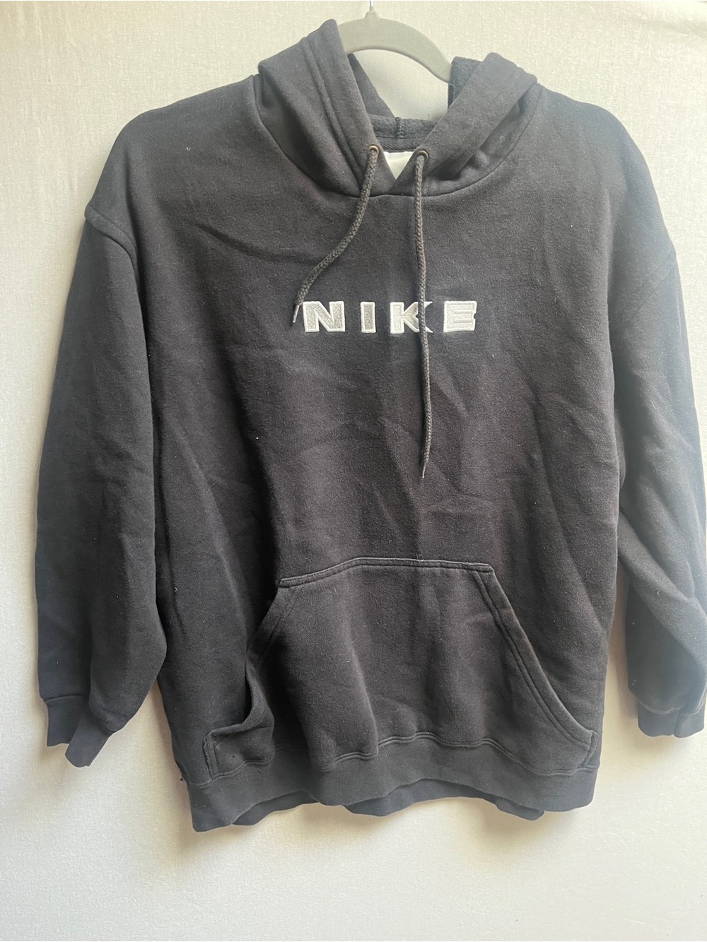 Nike Pullover 3/4 Sleeve Hoodie L Embroidered Logo